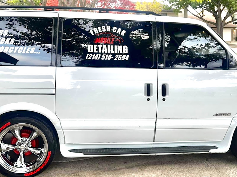 Fresh Car Mobile Detailing branded van